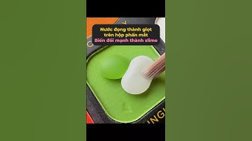 Nước nhỏ giọt trên hộp phấn mắt, đại biến thành slime!  #tangtuvien #shorts