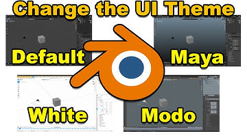 How to Change the UI theme in #blender