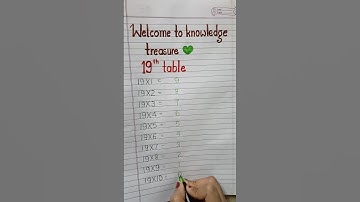 19 table short trick #shorts #maths #easy #tricks