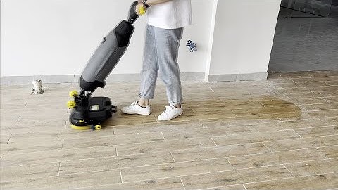 Mini Floor Scrubber with Battery Multifunctional Dual Brush Home Hotel Restaurant Floor Cleaning