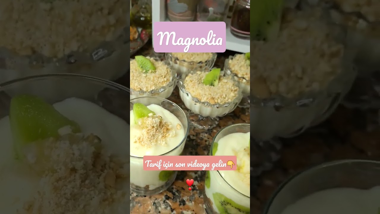 En kolay magnolia tarifi için kanala gel ???? #yemek  #tatlı #magnolia
