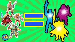 I tear apart 4 figures and recombined them into 3 teased characters