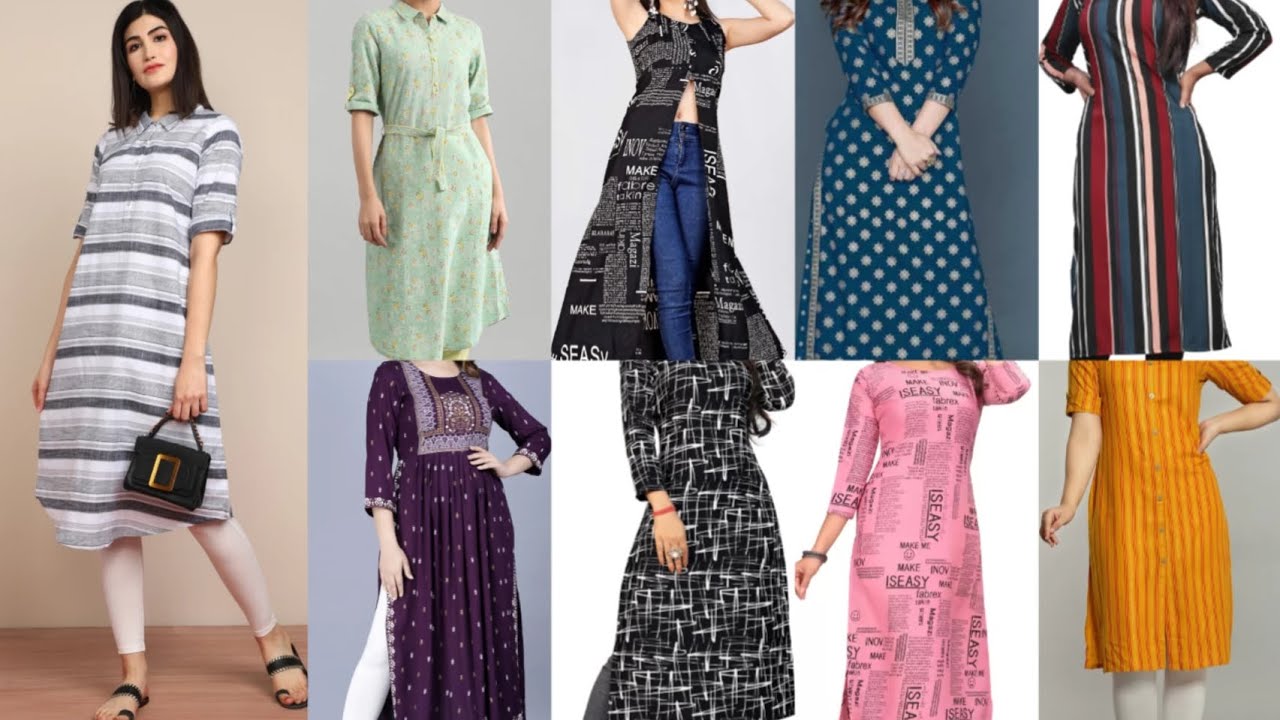 Daily use Kurtis for ladies|| Daily wear kurti design| Daily wear kurti ...