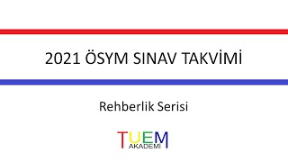 Ösym Sınav Takvimi