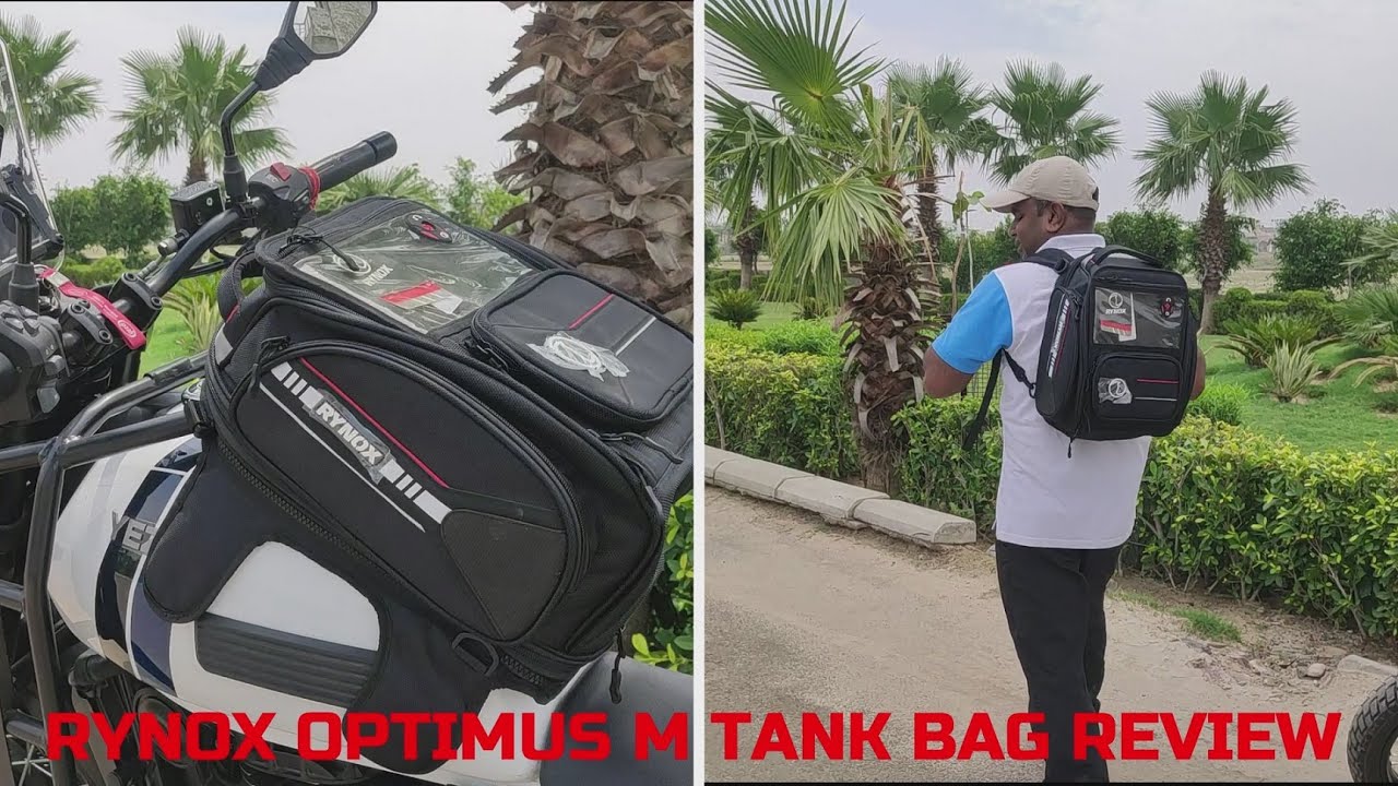 Rynox OptimusM Tank Bag Review yezdi adventure rynox tankbag YouTube