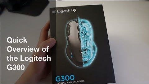 Quick overview of the Logitech G300 Gaming Mouse