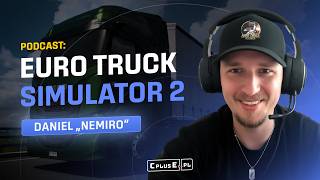 Kierowca na pauzie włącza komputer i jedzie ciężarówką - Euro Truck Simulator 2