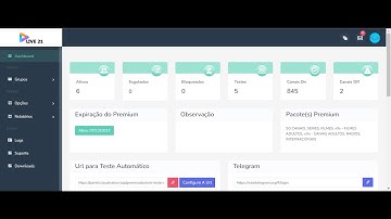 Aprendendo a trabalhar com o painel Live 21 php no pós pago. 2022