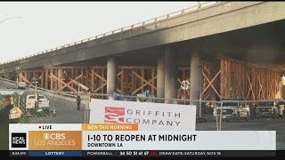 10 Freeway will reopen ahead of Monday commute sooner than expected, says Newsom