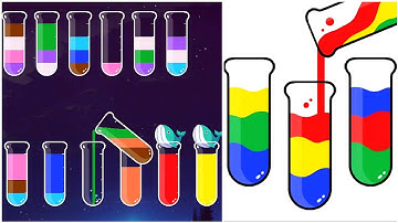 Sort Color Master Gameplay 9, Android Games ios Walkthrough Simulator Think Brain Puzzle