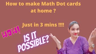 How to make MATH DOT CARDS at home in less than 3mins without buying expensive math dot card kits How to make MATH DOT CARDS at home in less than 3mins without buying expensive math dot card kits
