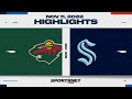 NHL Highlights | Wild vs. Kraken - November 11, 2022