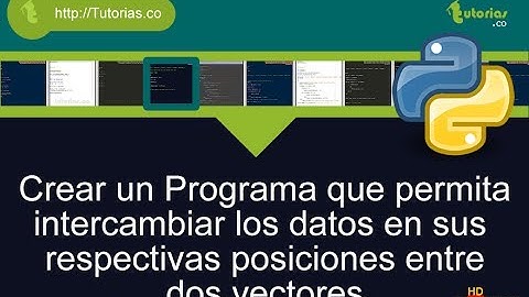 arrays -- python(intercambiar vectores)