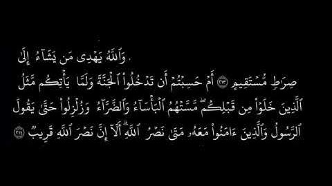 مَتَى نَصْرُ اللَّهِ أَلَا إِنَّ نَصْرَ اللَّهِ قَرِيبٌ || سورة البقره || ياسر الدوسري
