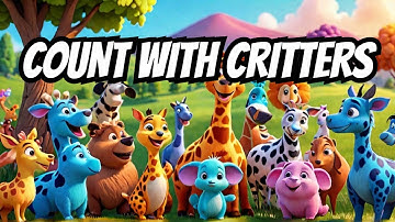 **"Critter Count Adventure: Fun Animal Counting Song for Kids!"**