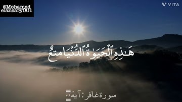 الآية ﴿٣٩﴾ من سورة غافر - القارئ محمد ديبيروف.