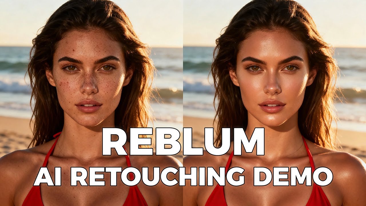 Reblum AI Retouching Demo with JOEY WRIGHT