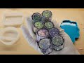 Opal resin coasters using LETS RESIN Chameleon flakes | Unintentional ASMR Relaxing Voice