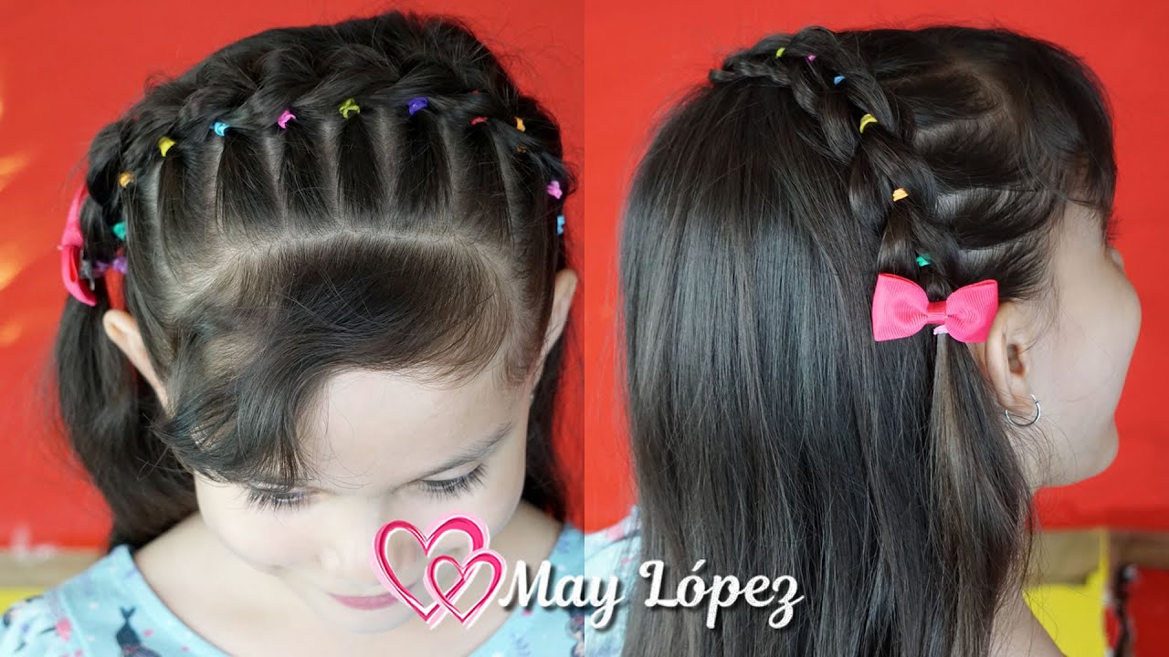 Diadema con Ligas de Colores para Niñas | May López