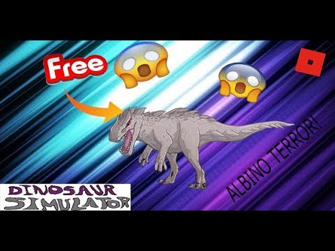 Roblox Dino Simulator Getting Free Albino Terror Glich 100 Working Youtube