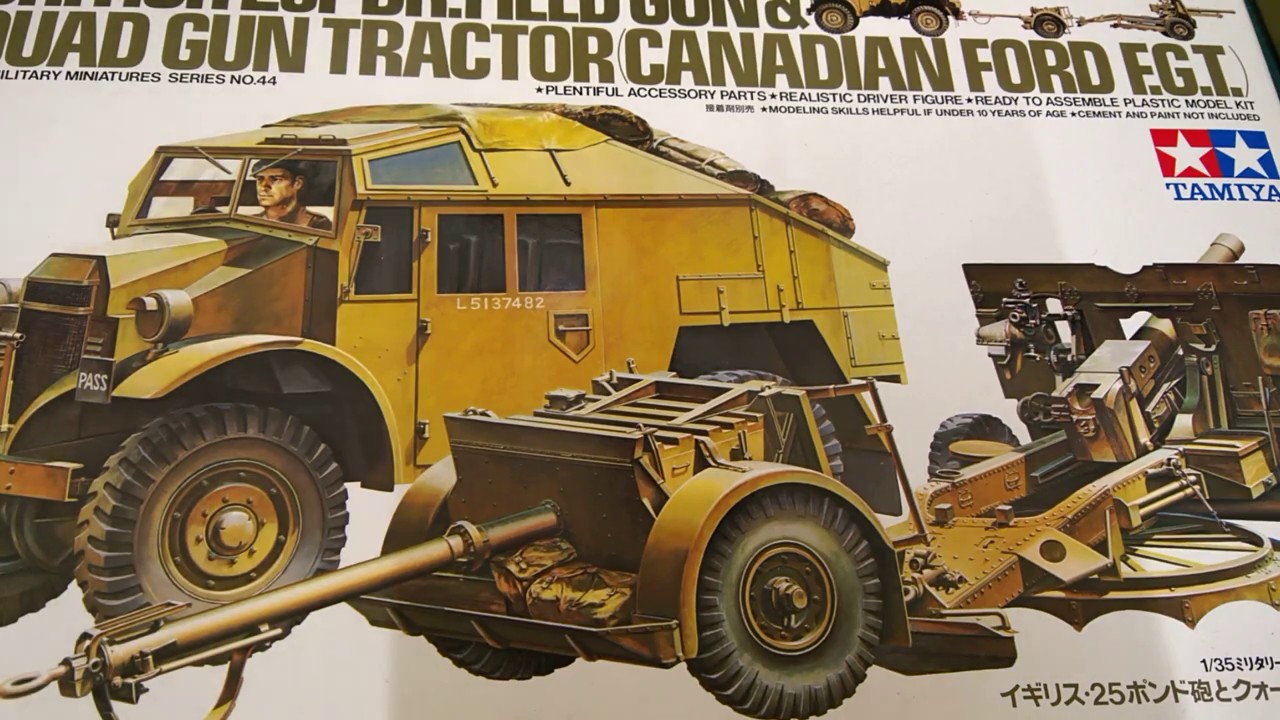 Tamiya 1/35 British 25pdr. Field Gun & Quad Gun Tractor... Build Update