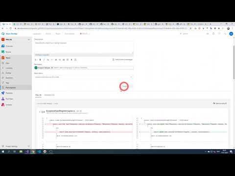 Creating pull request in azure devops