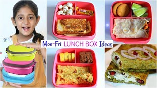 MONDAY To FRIDAY Kids LUNCH BOX Recipes | #MyMissAnand #CookWithNisha