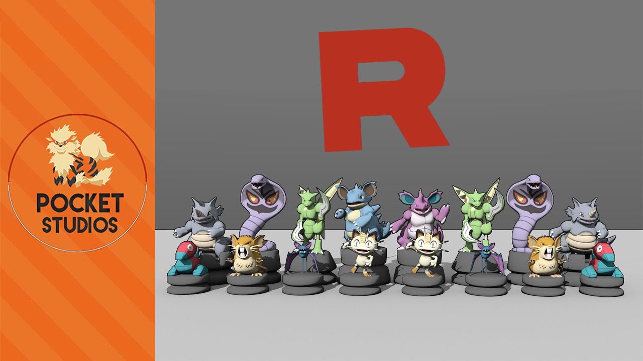 Pokemon Chess by roshandp1  Pokemon, 3d printing, Chess set