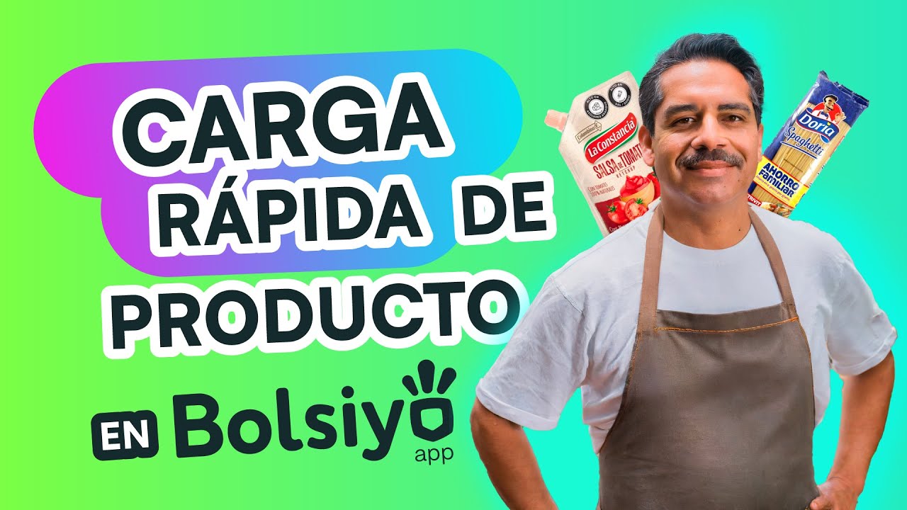 Carga rápida de productos, cómo usarla.