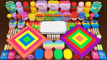 Mixing Random Things into GLOSSY slime !!!Satisfying Video #132