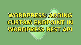 Famous Wordpress: Adding Custom Endpoint in WordPress Rest API Profile
