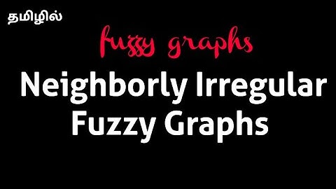 Neighborly Irregular Fuzzy Fraphs || Irregular Fuzzy Graph @17matboy