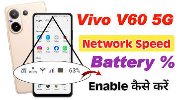 vivo v60 5g me network speed show kaise kare , how to enable network speed in vivo v60 5g 
