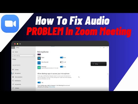 How To Solve Zoom Meeting Audio Problem PcLaptopComputer by FixMaster