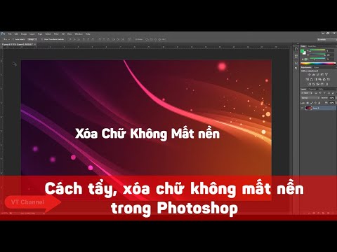 Video Cách xóa chữ (text) không mất nền trong Photoshop CS6 - youtube