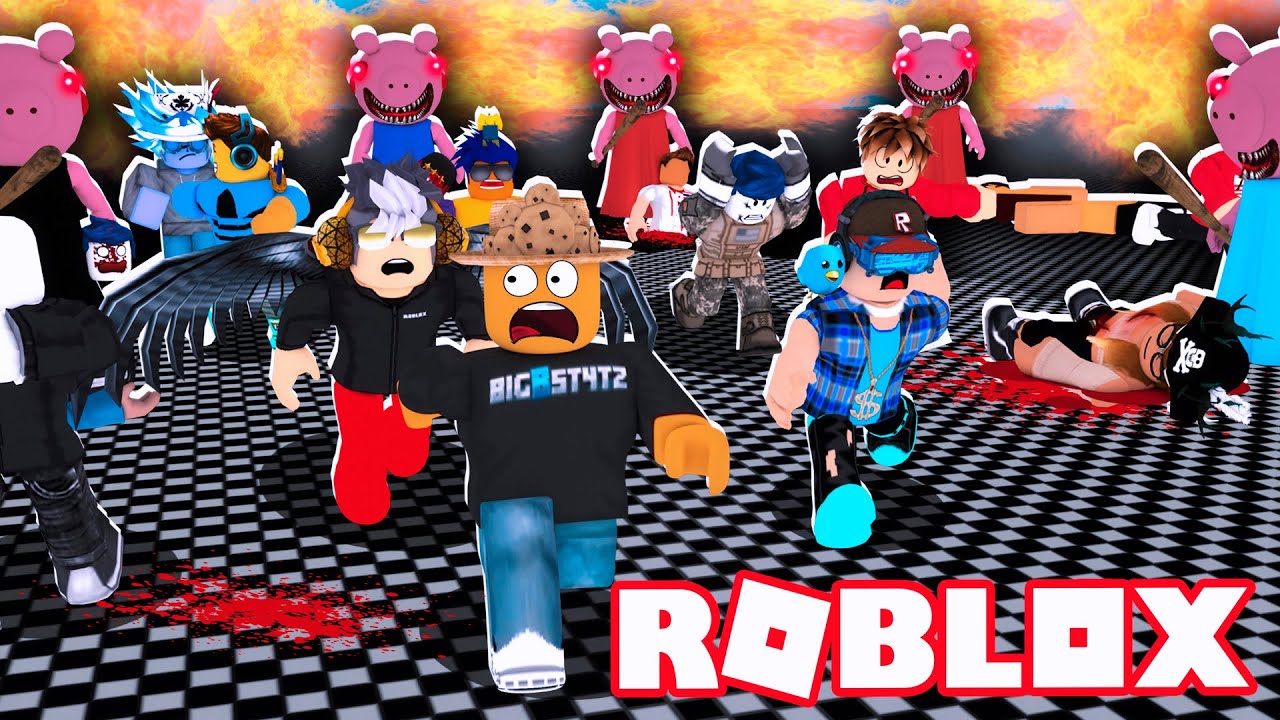 Roblox - JOGAMOS PIGGY COM 100 PANDINHAS (Piggy Roblox)