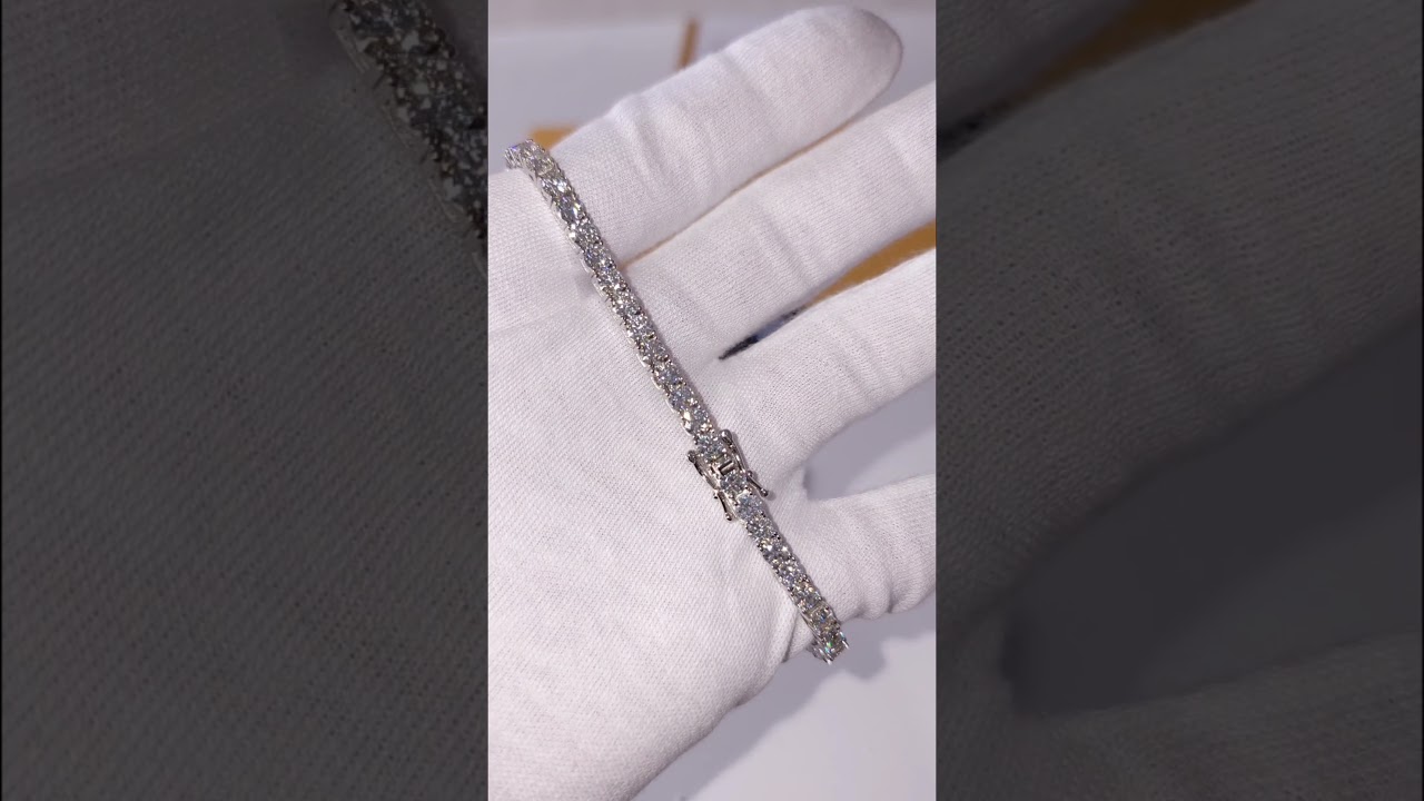 VVS1 Moissanite Diamond Tennis Bracelets | Passes Diamond Tester | Link In Description