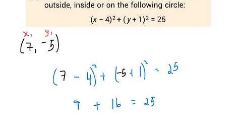 6HL The Circle POINTS ON INSIDE or OUTSIDE Circle