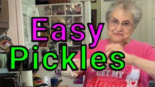 I’m 92 & This Homemade Pickling Recipe Is AMAZING! Easy & Quick Refrigerator Pickles! Frugal Living