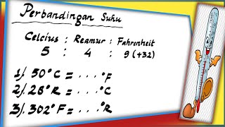 Cara menghitung perbandingan suhu - konversi suhu celcius reamur dan fahrenheit