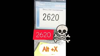 ☠️skull and crossbones symbol in ms word learning #crossbones #video #short #ghost #magic
