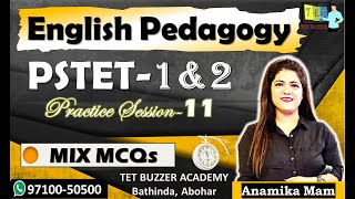 PSTET 2024 English Pedagogy|| Session-11|| Anamika Mam|| TET BUZZER, Bti, Abh (97100-50500)