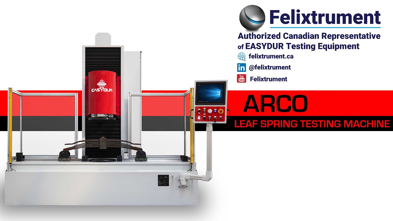 Easydur Leaf Spring Testing Machine - YouTube