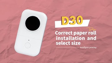 Phomemo D30 Tutorial: How to Install Label Roll & Setup the Label Size Correctly? Label Printer D30