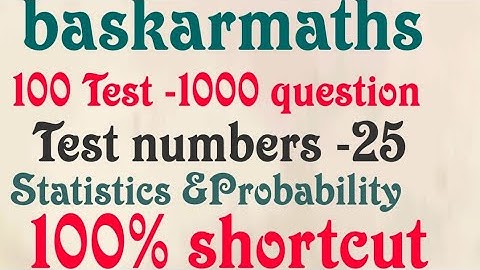 Day -25//Test-25//Tnpsc group 4 maths target (25/25)//statistics & probability //@baskarmaths