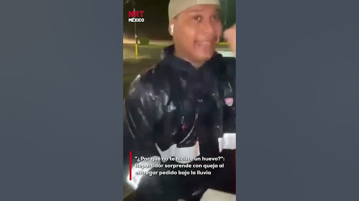 Un repartidor se volvió viral luego de que, completamente empapado por la lluvia, preguntara con hum