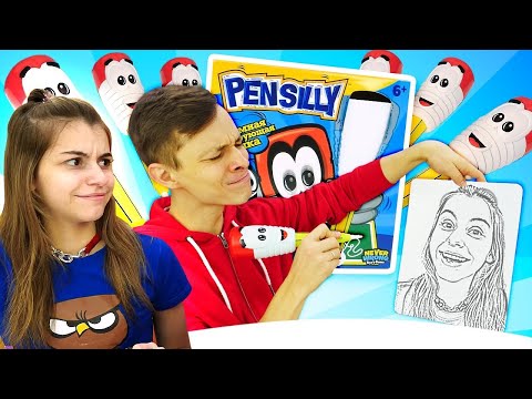 Видео: Веселый Челлендж на рисование! Угадай рисунок от карандаша Pen silly! Видео про игры в рисование