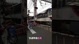 石清水八幡宮駅　快速特急洛楽　京阪3000系