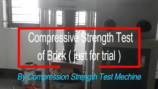 Compressive Strength Test of Bricks | Compression Test Machine | Full Lab Demonstration | SEC, Civil