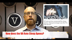 How does the VA Rate Sleep Apnea?